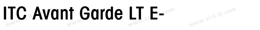 ITC Avant Garde LT E字体转换